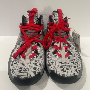 adidas Men's Athletic Shoes with Red and Black Pattern